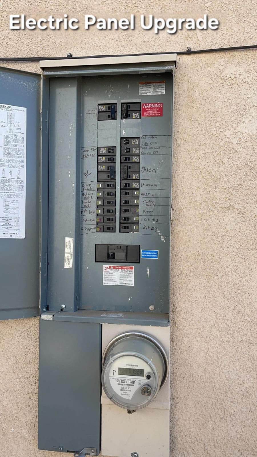 Electrical Panel Upgrades — Square D panel upgrade with solar-ready feed
