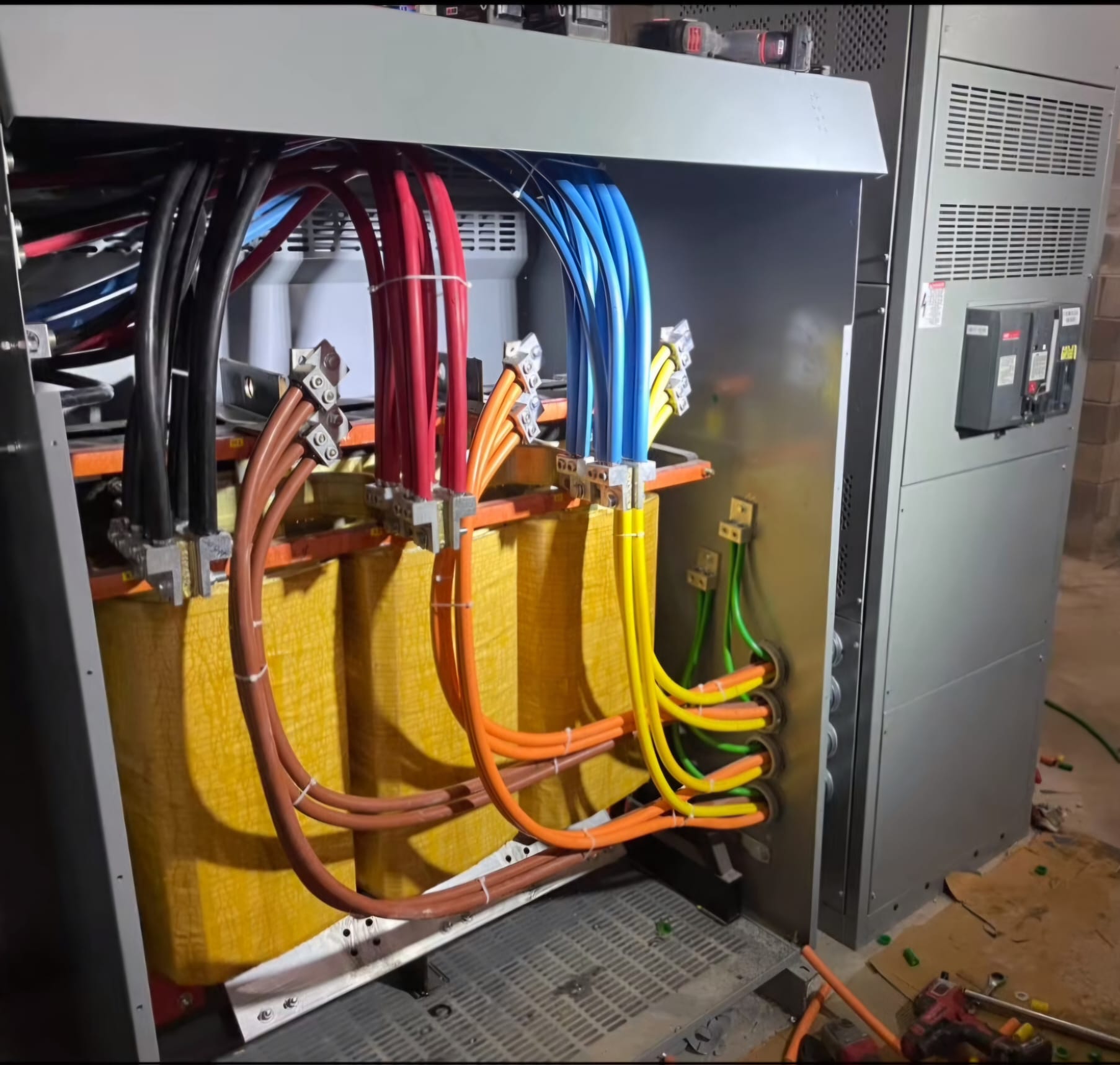 Industrial Electrical Contractor — Transformer feeders and conduit run